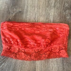 Orange- Free People Lace bandeau